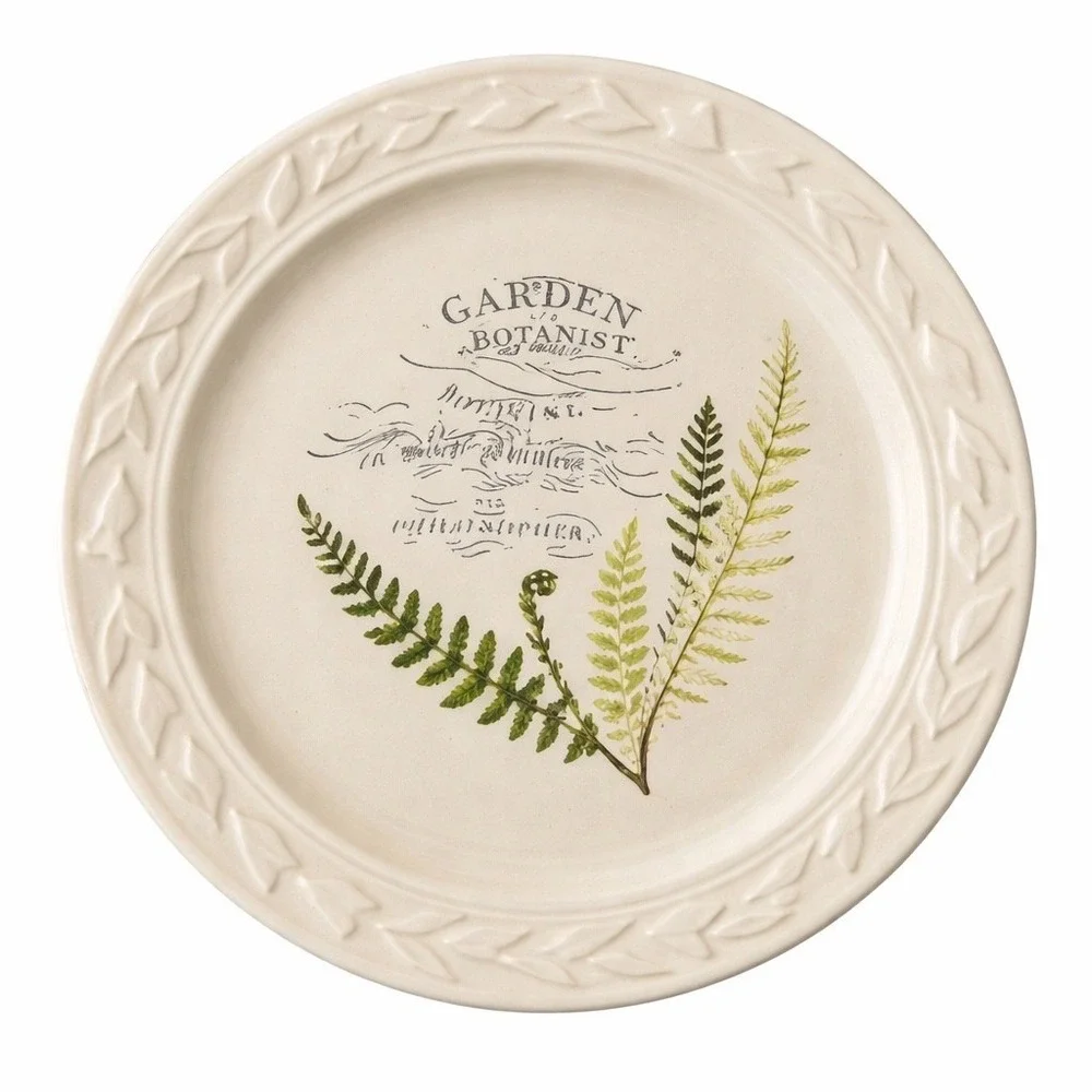 Garden Botanist Dinner Plate Park Design Botanical Fern Discontinued Replacemen